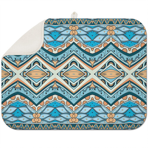 Tapis de cuisine bohème en microfibre 45,7 x 61 cm