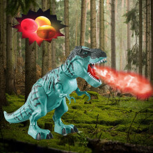 Robot T-Rex hračka s řev zvuk LED světel kladení vajec