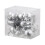Heart Decorations Silver Matte Glossy 12PCS 4.5cm 1