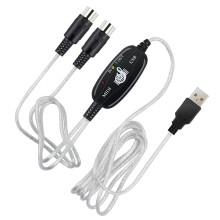 Cabo USB para MIDI para Piano de Alto Desempenho 180x2cm