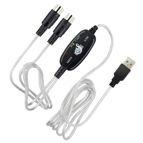 Cablu USB-MIDI pentru pian de înaltă performanță, 180x2cm