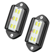 Witte LED-kentekenplaatverlichting, waterdicht (DC), 6-SMD-aansluitingen