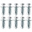 BE-TOOL Κοίλες Μεταλλικές Άγκυρες M830 10 τεμάχια Ασημί 1