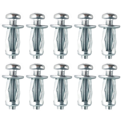 BE-TOOL Κοίλες Μεταλλικές Άγκυρες M830 10 τεμάχια Ασημί