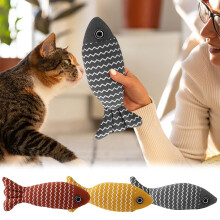 Catnip Fish Toy for Cats Durable Interactive Kicker Toy 1