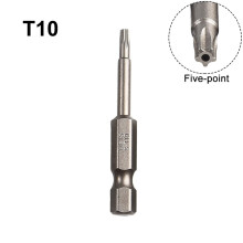 Magneettinen pentagrammiruuvimeisselin kärki T8-T40T10 50 mm kuusikulmainen varsi 1 kpl