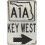 Placa de metal vintage com tema de praia da estrada A1A em Key West, 20x30 cm (8x12 polegadas). 1