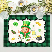 Set van 4 hitte-isolerende placemats voor St. Patrick's Day