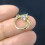 Titanium neusring met micro-zirkonia steentjes 1