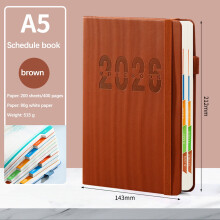 Caderno Planejador Capa Dura Pontilhado 200 Folhas