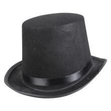 Magician Black Color Holiday Party Halloween Top Hat-Adult