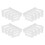 Séparateurs de porte latérale de réfrigérateur en polypropylène blanc (lot de 4) 1