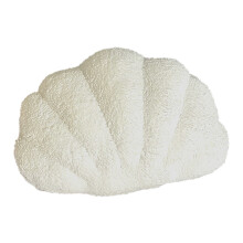 Cojín decorativo con forma de concha marina, de felpa, 45 x 45 cm (18 x 18 pulgadas)