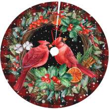 Jupe de sapin de Pâques lapin à carreaux Buffalo 91 cm