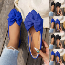 Mocasines transpirables para mujer con punta afilada y suela suave.
