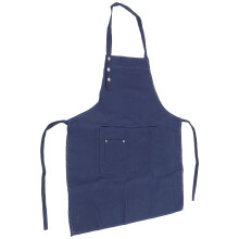 Marineblauwe barbecueschort met verstelbare nekband (1 stuk)