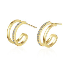 Oorbellen van 925 sterling zilver met kubische zirkonia voor dames