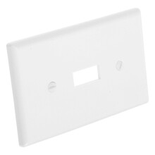 Nástěnný vypínač LEORX, bílý PC materiál, jeden otvor, 1 kus