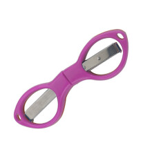 Stainless Steel Folding Scissors for Fishing Line Purple