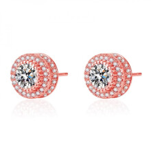 Oorbellen met steentjes van 925 sterling zilver en zirkonia voor dames