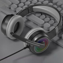 Bluetooth gaming headset med mikrofon og støj