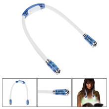 Bandeau lumineux de lecture LED, tour de cou flexible, double LED USB