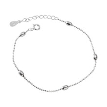Pulseira feminina ajustável em prata de lei 925 com