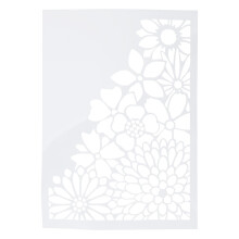 Floral Embossing Folder for Card Making Plastic Template