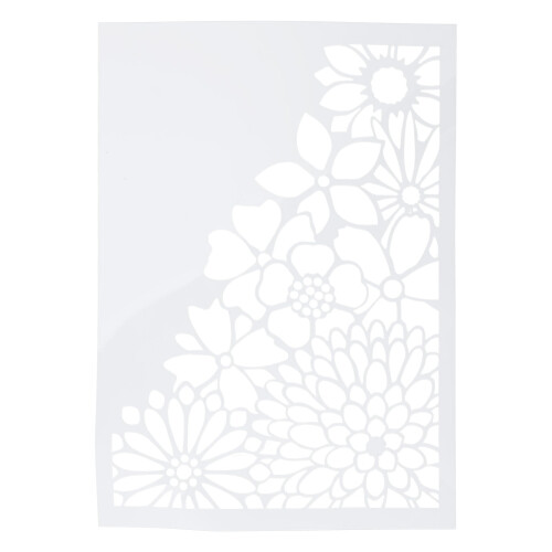 Floral Embossing Folder for Card Making Plastic Template