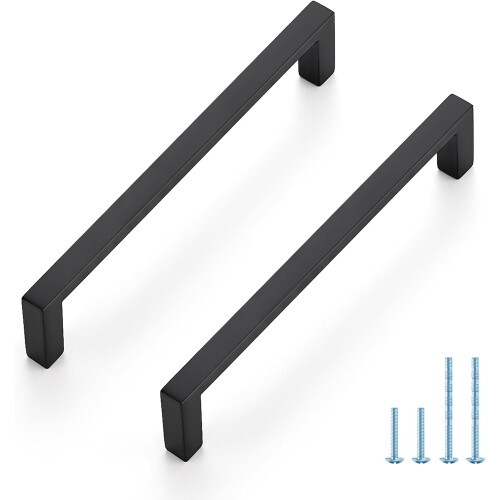Skabsgreb Slim Square Bar Mat Sort 30-pak 3 tommer