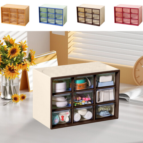 Msgweeeg Desktop Organizer Bin 9-Compartment
