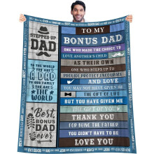 Couverture bonus pour papa, cadeau pour la fête des pères, Noël ou un anniversaire.