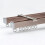 Rail de rideau double en aluminium blanc 110 cm réglable 1
