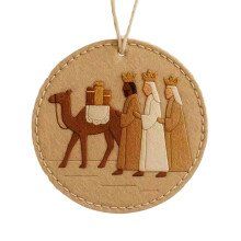 Handmade Felt Nativity Ornament 3.5 inch Christian