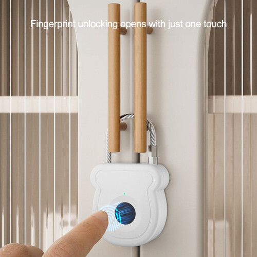 Fingerprint Padlock Keyless Energy Efficient 1 Pack 2