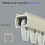 Rail de rideau GXCZ à fixation plafond/mur 100-600 cm avec 3