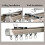 Système de rail pour rideaux de plafond Blanc/Champagne 240 cm 5