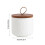Keramische luchtdichte bewaarbus, mat wit, 260 ml 4