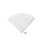 Pour-Over Coffee Filter Paper Shape Brown White 12x11.5 cm 2
