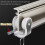 Plafondgordijnrail van aluminiumlegering, 90 cm, wit 5