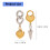 Heart Cone Drop Earrings Gold and Silver Tone 4