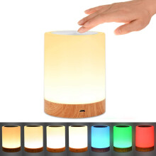 Veilleuse tactile rechargeable à intensité variable 2800K–3100K