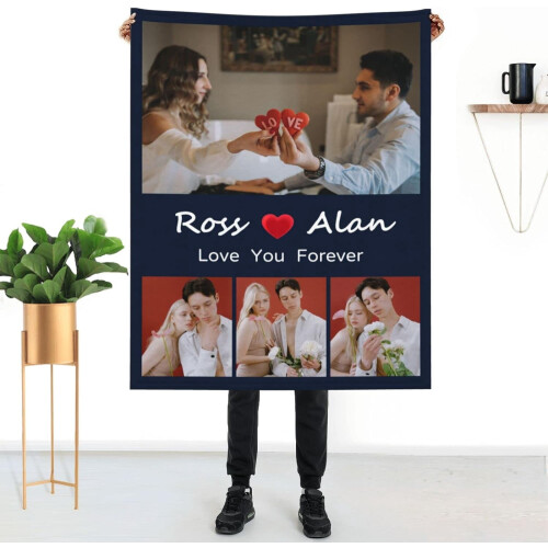 Personalisierte Fotodecke, individuelles Design, 1 Stück 2