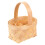 Hand Woven Beige Wood Chips Basket with Handle 1