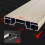 Kit de tringle à rideaux double rail en aluminium blanc 150 cm 2