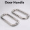 Manilla para puerta de ducha de acero inoxidable 07x32mm 5