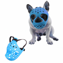 Dog Muzzle for Short Snouts Breathable Rubber 1 Piece