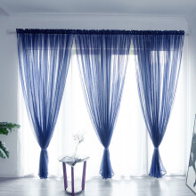 White sheer curtains 39 x 79 inches rod pocket voile panel