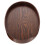 Plateau de service ovale en bois marron (1 pièce) 1