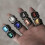 Men's Stainless Steel Masonic Ring Silver Deep Blue Size 5